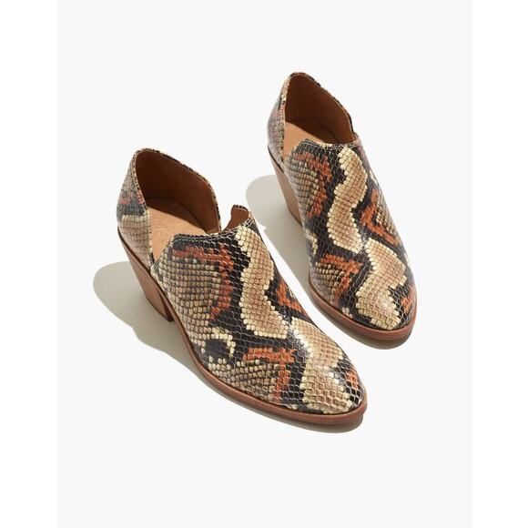 Madewell The Gloria Shoe Boot in Snake Embossed Leather sz 7 new $178 SH274 - Picture 1 of 8